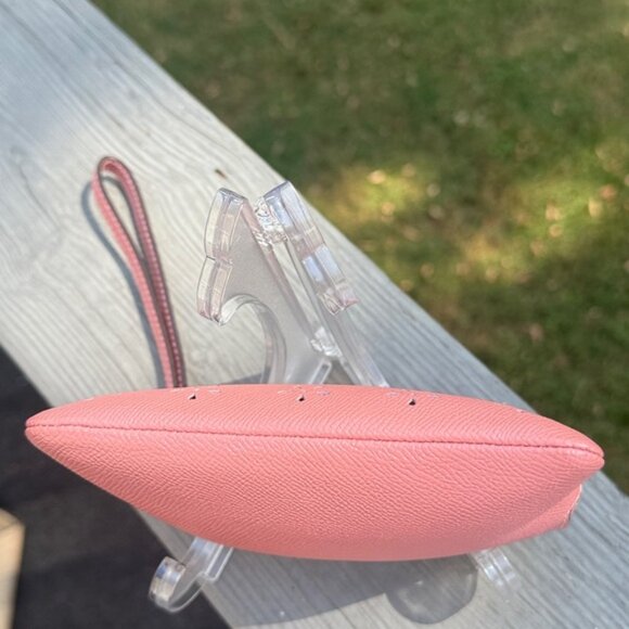 Coach Pink Crossgrain Leather Laser Cut Wristlet (EUC) - Picture 9 of 13